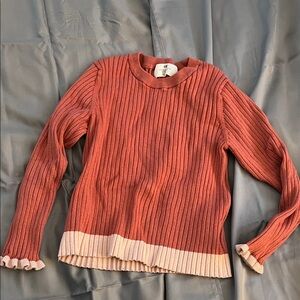 Girl’s Ribbed Sweater - Pink